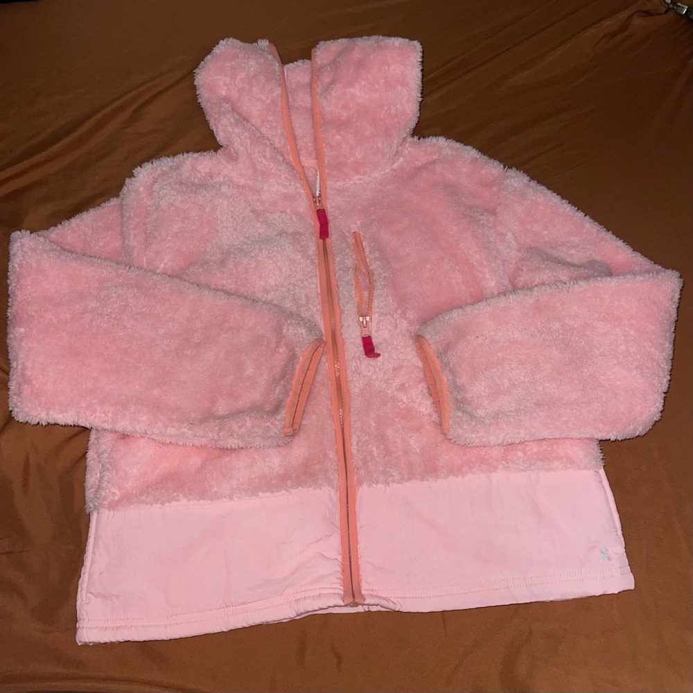 Xersion Soft Pink Plush Jacket